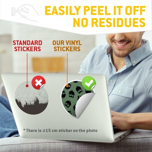 2 x Vinyl Stickers 20cm - Green Owl Print Bird Wild Forest #45229 - 第 4/8 張圖片