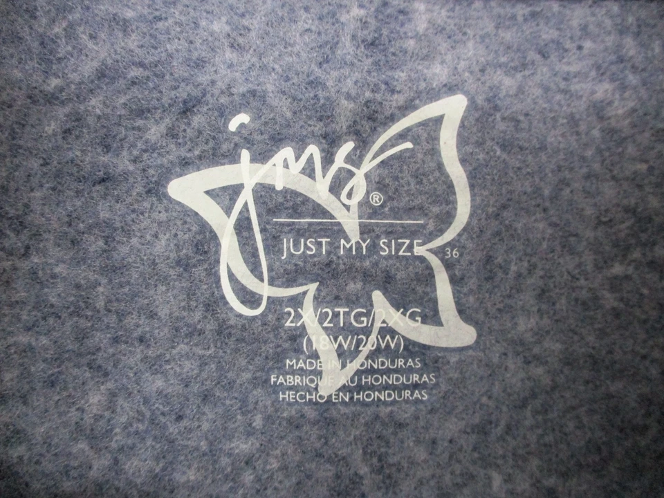 Just My Size Blue Zip Front Casual Trendy Vest Unisex Size 2X - Image 4 of 4