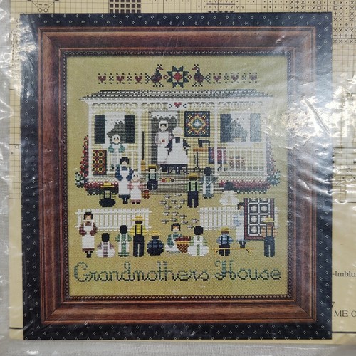 Raccontato In Un Giardino "Casa della Nonna" 28 ct. Kit punto croce contato NUOVO - Foto 5 di 24