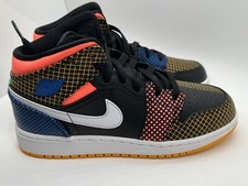 Size 4.5Y- Nike Air Jordan 1 Mid MMD Grid GS DC4092-001 4.5Y/4.5M/6W NEW