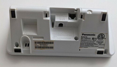 Panasonic KX-TGE470 Main Base Unit Cradle For Phone KX-TGE475S, AS-IS/For Parts - Picture 2 of 3