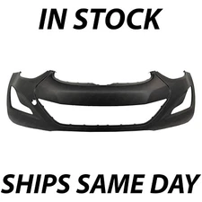NEW Primered Front Bumper Cover for 2014-2016 Hyundai Elantra Sedan w/ Tow Hook