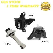 3 PCS MOTOR & TRANS MOUNT FIT 2019-2020 HYUNDAI SANTA FE 2.4L 2WD - AUTO TRANS