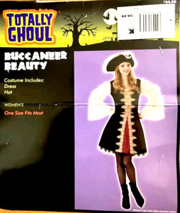 Buccaneer Beauty Totally Ghoul Pirate Captain Woman's Costume One Size Fits Most