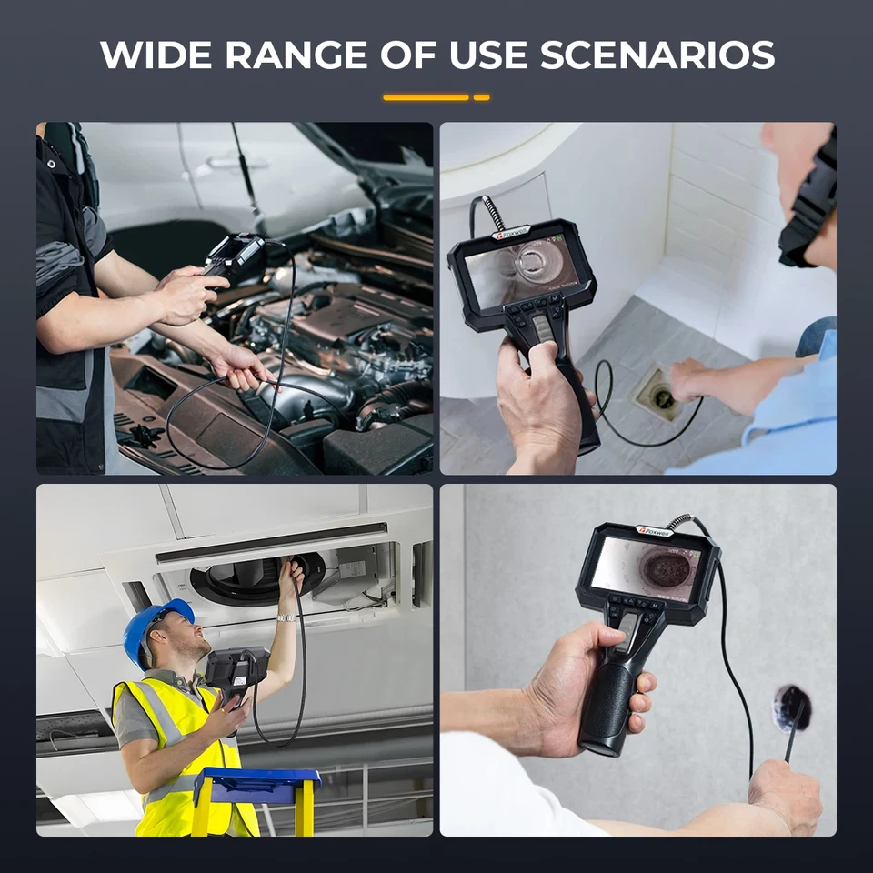 ANCEL Endoskopkamera 2-Wege 210° Inspektionskamera Mit 7 LED HD Rohrkamera IP67 - Bild 2 von 4