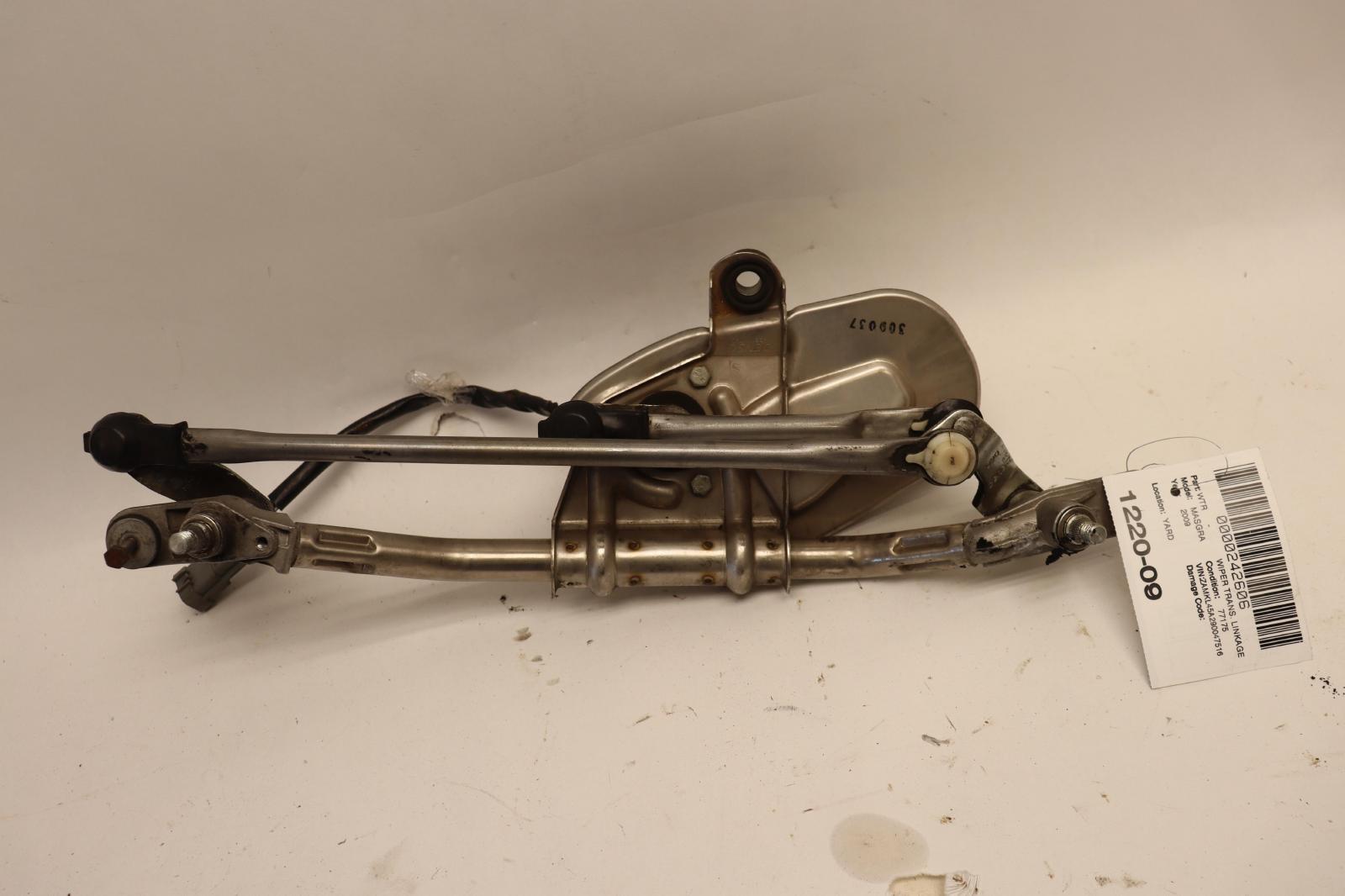 2009-2016 MASERATI GRANTURISMO WINDSHIELD TRANSMISSION LINKAGE W/ MOTOR OEM