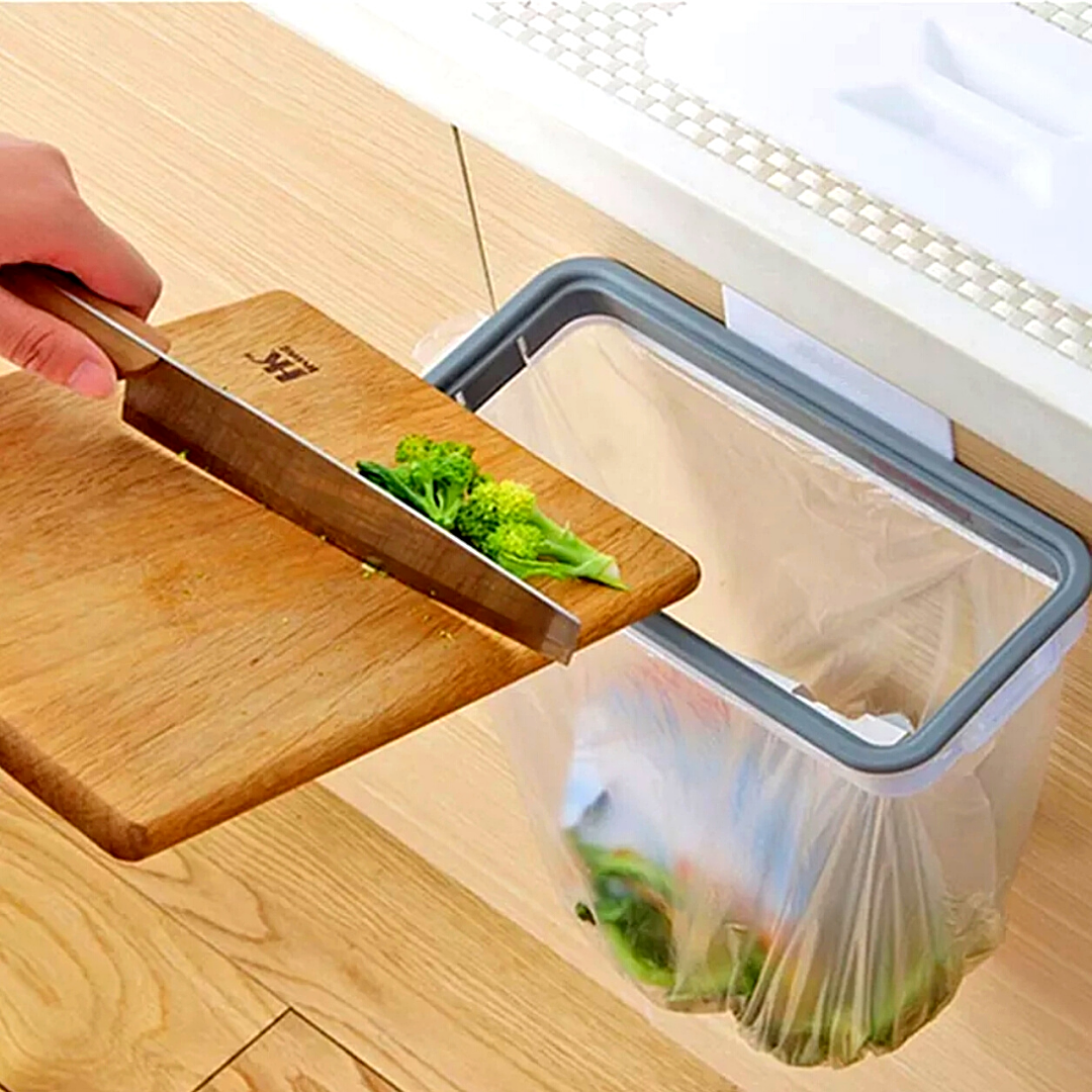 Garbage Bag Holder Under Sink Mounted Cabinet Trash Stand Over The