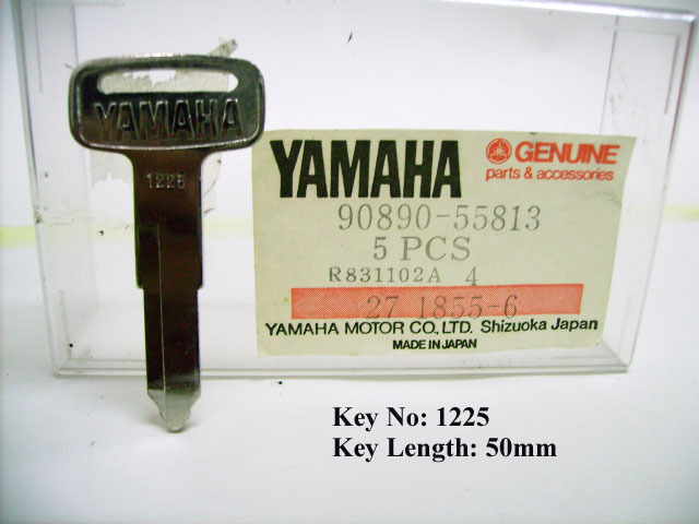 kob Yamaha TZ RD RZ Vintage Motorcycle Switch Blank Key NOS Seat