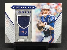 Jimmy Garoppolo SP GU Relic #/199 ~ 2017 Panini “Catapults” Patriots & 49ers