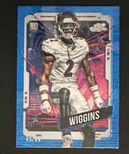 2024 Chrome Cosmic Football NATE WIGGINS Rookie Blue Moon/ 99 (Baltimore Ravens)
