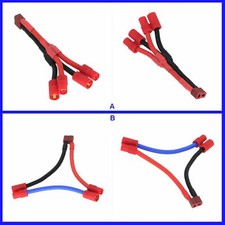 T-plug Deans 1 Female to 2 Male /Female- HXT 6mm Series Parallel Wire RC Battery