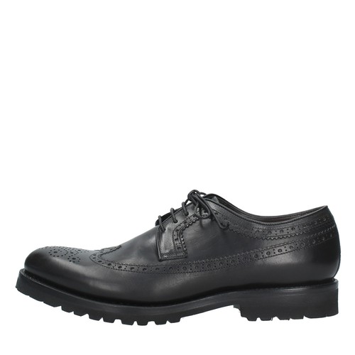 JV0719_BONV Scarpe Stringate ORTIGNI 1930 PER BONVICINI Uomo Nero | eBay