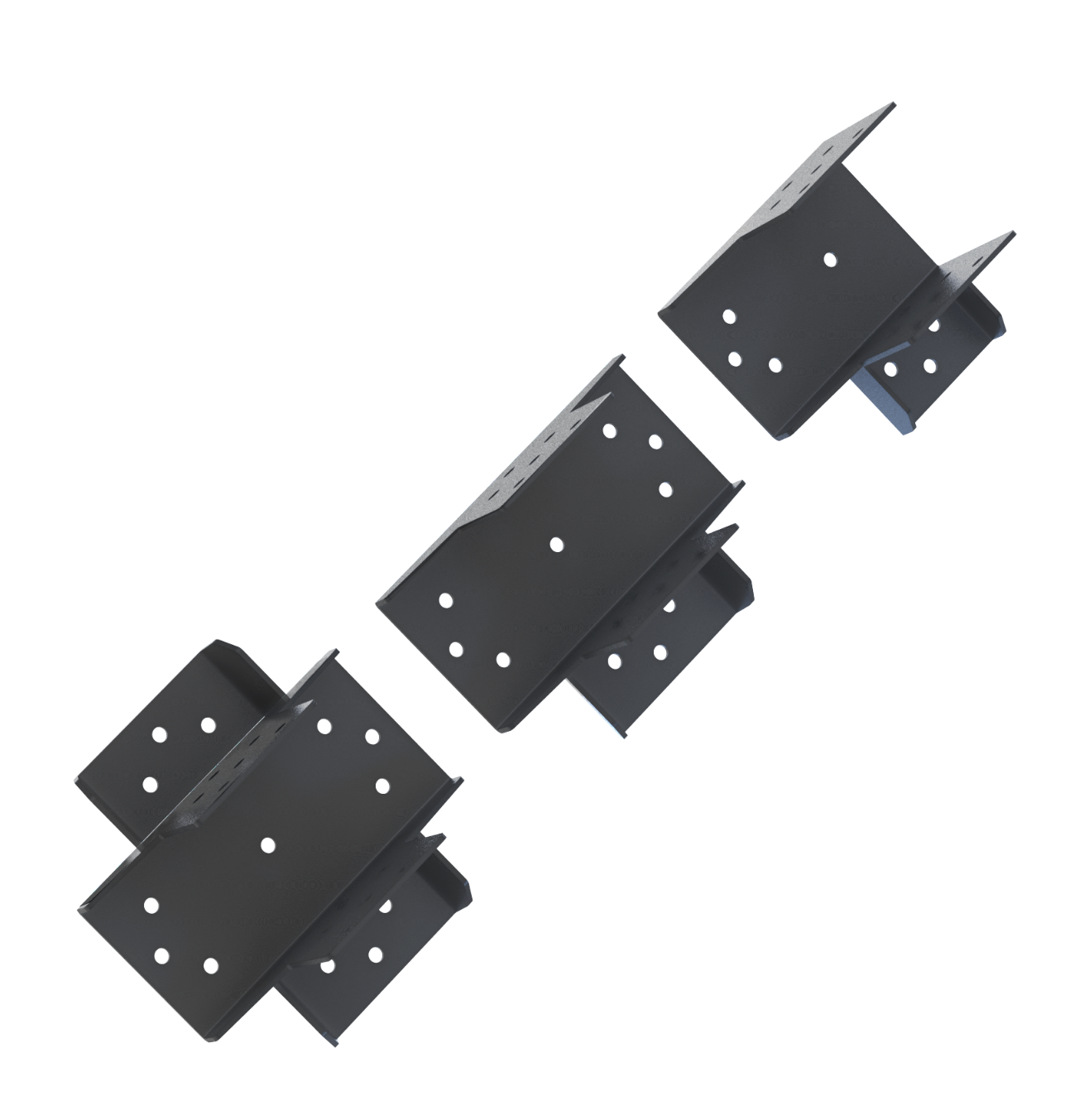 1x Stück 4mm Schwerlast Holzverbinder T-Form Pfostenverbinder Balkenverbinder