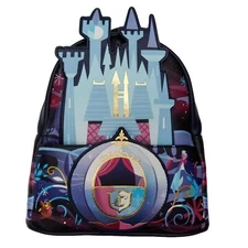 Loungefly Disney Cinderella Castle Series Womens Double Strap Shoulder Bag Purse