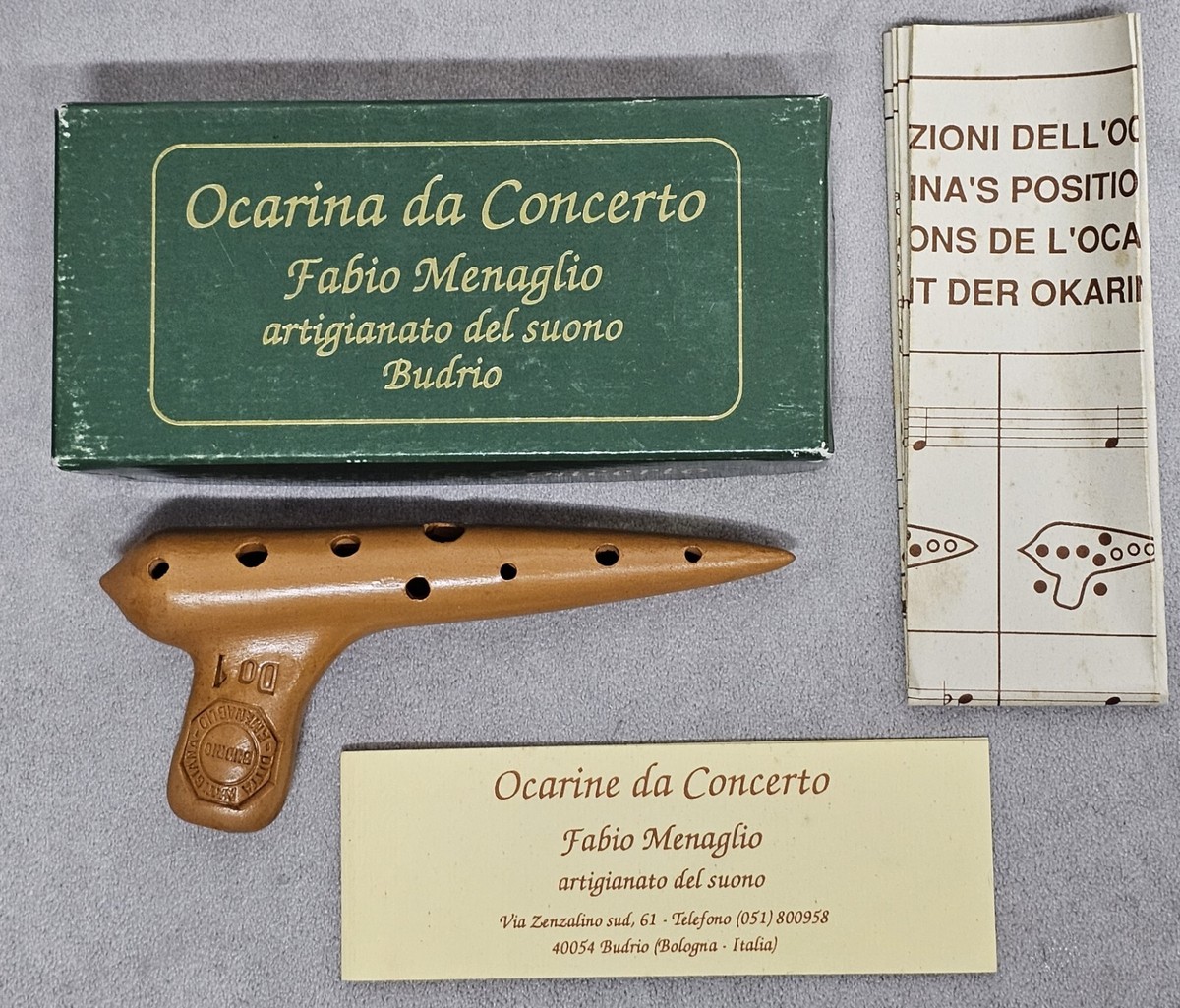 Fabio Menaglio Ocarina da Concerto 3個セット Ocarine da Comcerto
