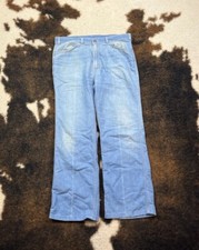Vintage 1980s Levi  s Jeans Mens 36x29 Wash Boot Cut stains 