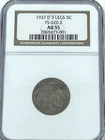 WOW---1937- D, 3 Leg Buffalo Nickel NGC AU55
