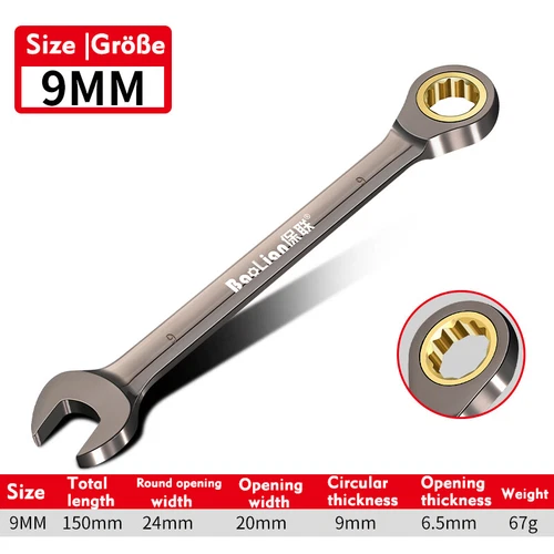 6mm - 32mm Ratschen-Ringmaulschlüssel Ratschenschlüssel Knarrenschlüssel SW - Bild 11 von 58