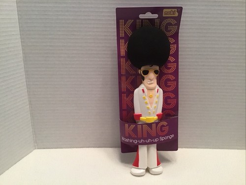 King Washing-Uh-Uh-Up Elvis-förmiger Schwamm von Noki. 10 1/2 Zoll hoch