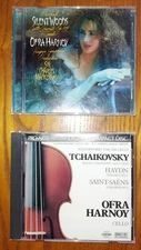 OFRA HARNOY 2 CD LOT, Silent Woods, Dvorak Masterworks for Cello,Tchaikovsky etc