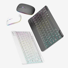 For Laptop PC Mac Windows Wireless Keyboard and Mouse Combo Rechargeable Quiet