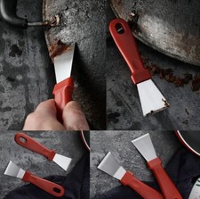 Set of 2 Stainless Steel Blade Household Cleaning Scrapers Kitchen Cleaning Tool