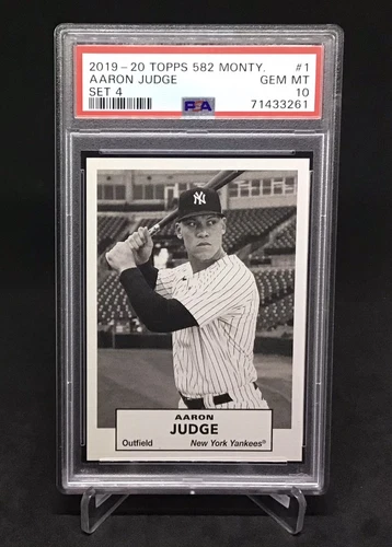 2019-20 Topps 582 Montgomery Club Set 4 Aaron Judge #1 Yankees PSA 10