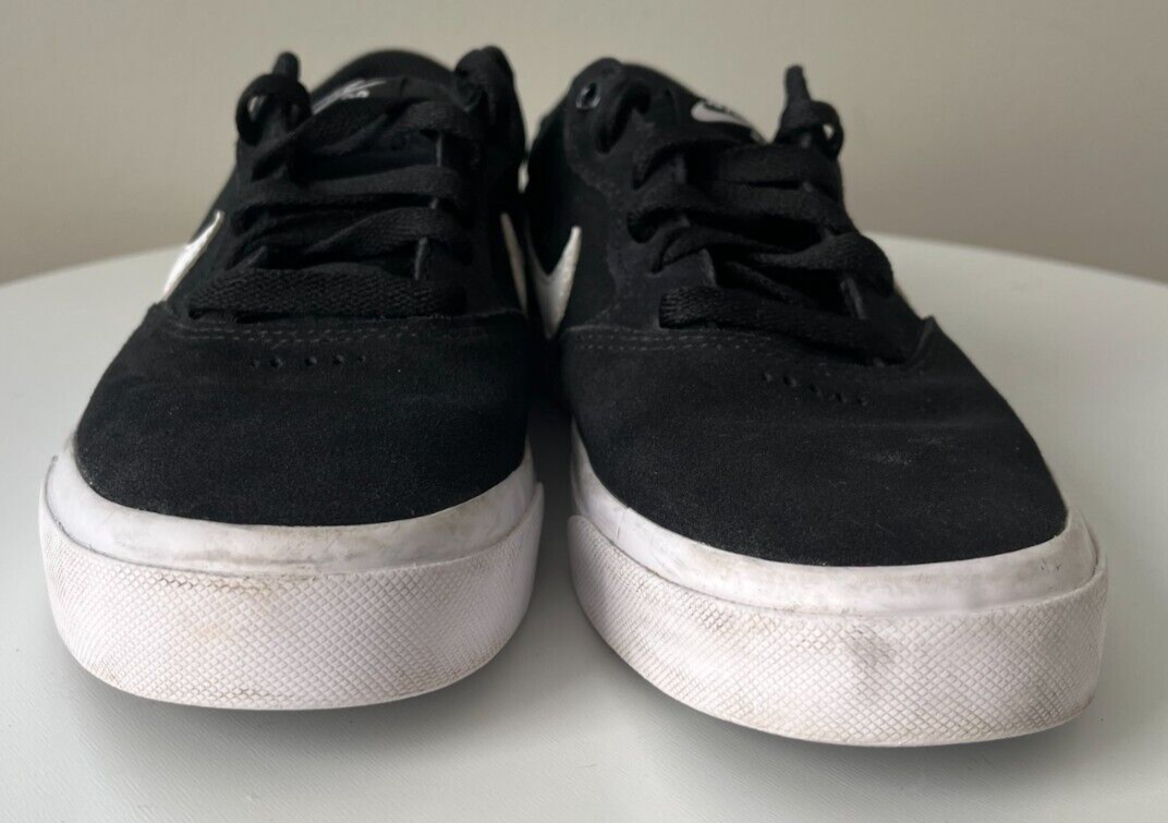 SAOLA NIKE SB Chron scarpe ragazzo giovani 5 5 nero bianco suola tela scarpe skateboard