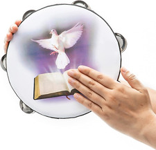 Panderos De Danza Cristianos Panderetas Cristiana Instrumento Musicales Adul 8"