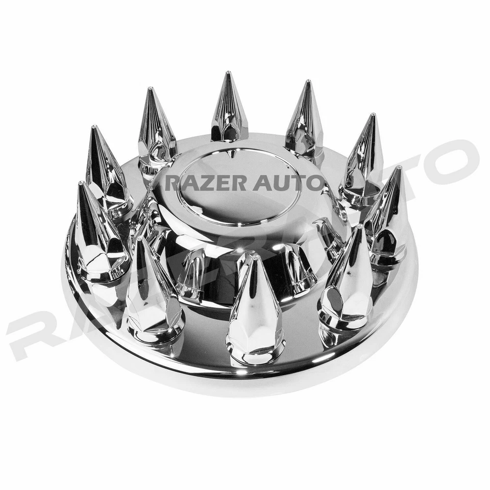 Chrome 19.5" Front+Rear Wheel Center Hub Cap 10 Lug Axle for 12-19 Dodge RAM - Image 3 of 4