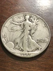 1941 Walking Liberty Half Dollar 90% Silver Very Fine VF