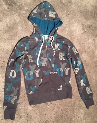 Roxy Women's Junior Zip Up Hooded Jacket Size Small
