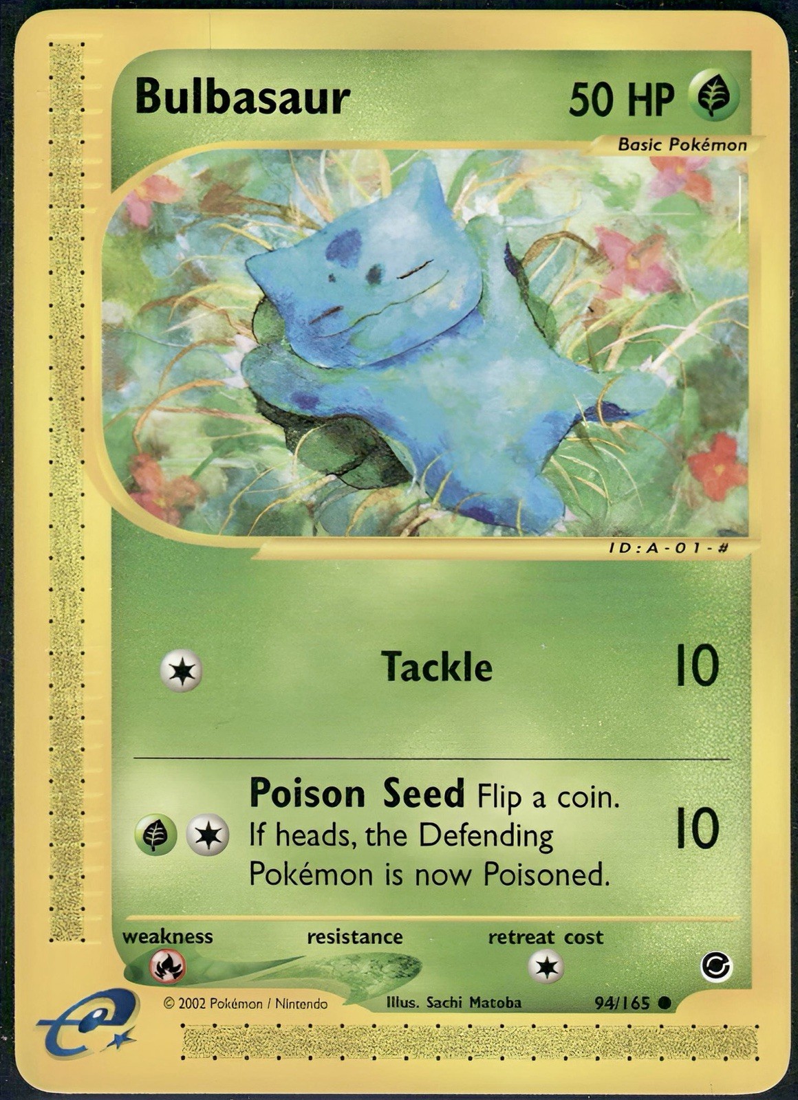 Pokemon Bulbasaur 94/165 Expedition Base Set NM
