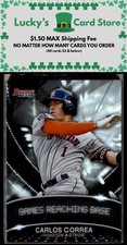 2016 Bowman's Best #SL-CC Carlos Correa Stat Lines