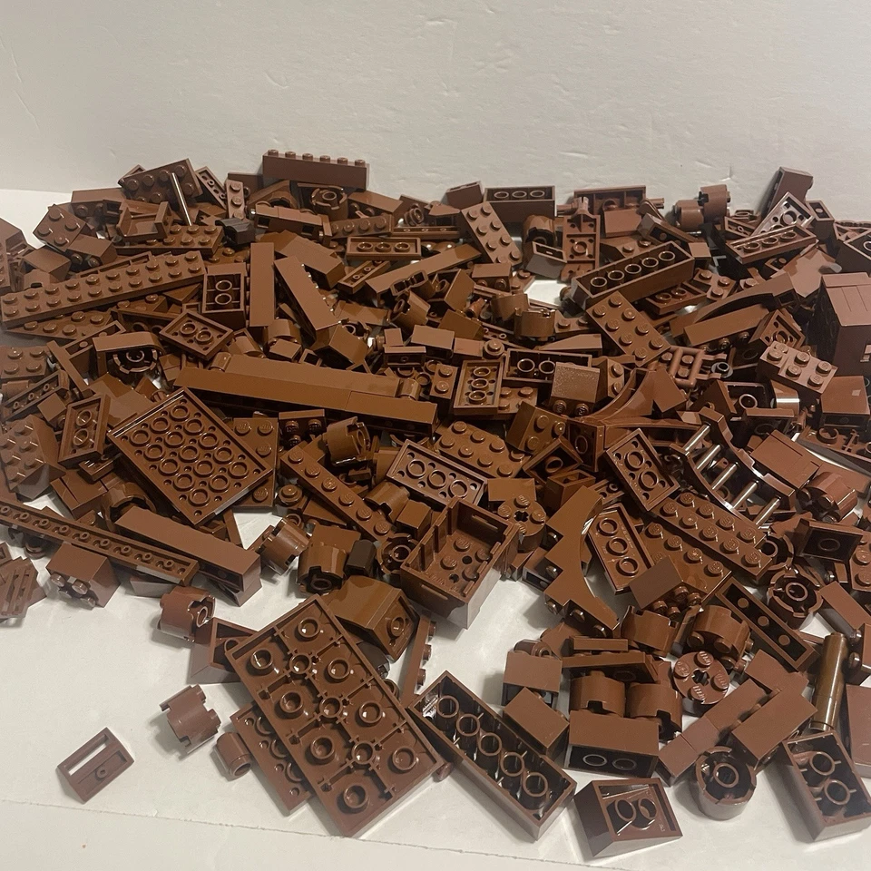 Lot Of 1 Lbs Lego Brown Parts Pieces Bricks Base Plates Sorted - Bulk FREE SHIP - Image 4 of 4
