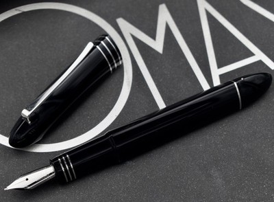 OMAS 360 MOMA Special Edition Black Fountain Pen w/ HT Finishing