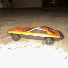 vintage orange Majorette toy car a "Sonic Flashers" mode