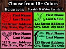 50 RETURN ADDRESS MAILING LABELS 2.25"×1.25 STICKERS INVITE PARTY SPORTS GOLF
