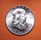 1953 D Franklin Half Dollar - *GEM BU* - 90% Silver - Free Shipping!