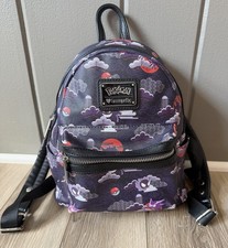 Mini Mochila Loungefly Pokemon Tipo Fantasma AOP RARA Gengar Más Otros Púrpura