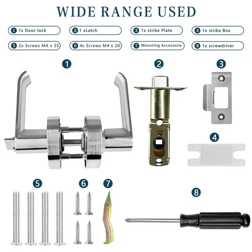 Commercial Door Handle, Vacant Occupied Bathroom Lock Occupied Door Handle Ba... - Picture 6 of 6