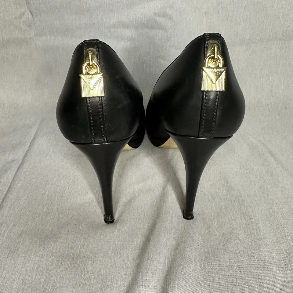 Michael Kors Women’s Black Stilettos Platforms Genuine Leather 7.5 - Image 3 of 4