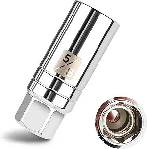 5/8'' Magnetic Spark Plug Socket, 3/8'' Drive 6-Point Thin Wall  Color: 5/8 inch