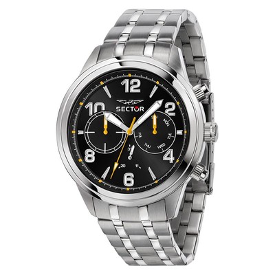 Orologio SECTOR Uomo 670 Multifunzione Acciaio Nero Limited R3253540016