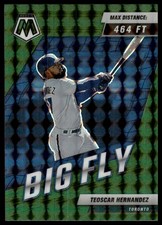 2022 Panini Mosaic #BF-10 Teoscar Hernandez Big Fly Green Mosaic Blue Jays NM+