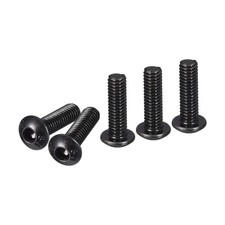 50PCS M4-0.7x14mm Button Head Socket Cap Screw Hex Drive Full Thread Fasteners