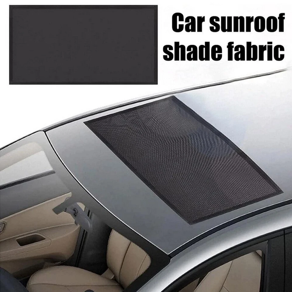 Magnetic Sunroof Sun Shade Black Mesh Ray Shield Foldable 95*55cm Foto 2 de 4