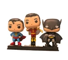 Lot of 3 Funko Pop Figures Superman Shazam Batman DC Comics