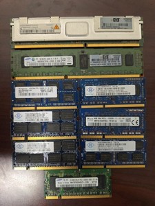 Mixed Lot 9 Laptop Server RAM DDR2 DDR3 ECC SO-DIMM DIMM Kingston Nanya HP