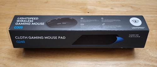NEW Logitech G305 Wireless Lightspeed Gaming Mouse with G240 Mousepad SEALED - Afbeelding 1 van 4
